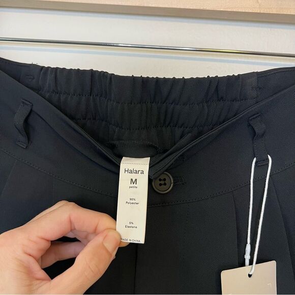 Halara High Waisted Wide Leg Black Pants NEW Size - Picture 4 of 6